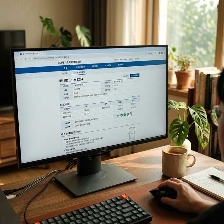 중고차 사고이력 조회 방법