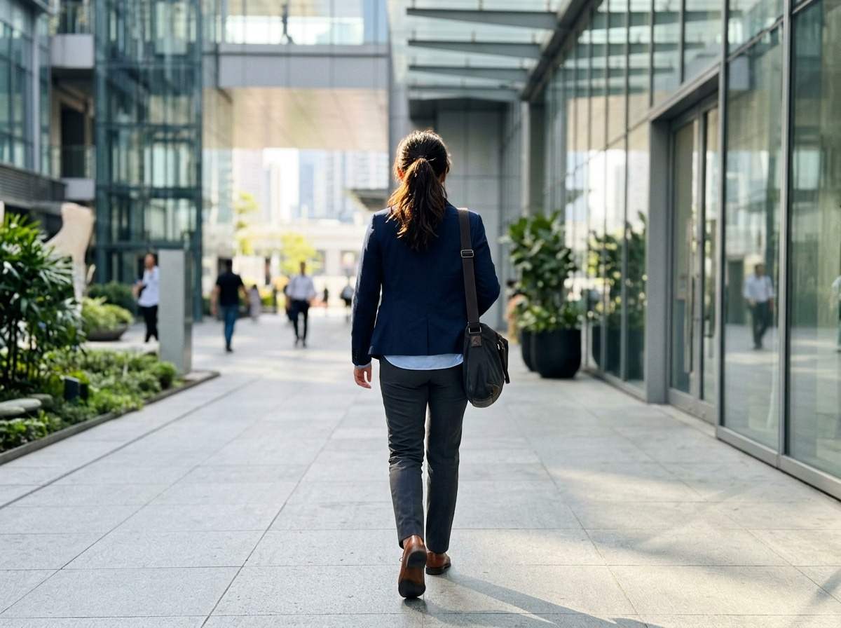 성공을 향해 나아가는 사람의 뒷모습