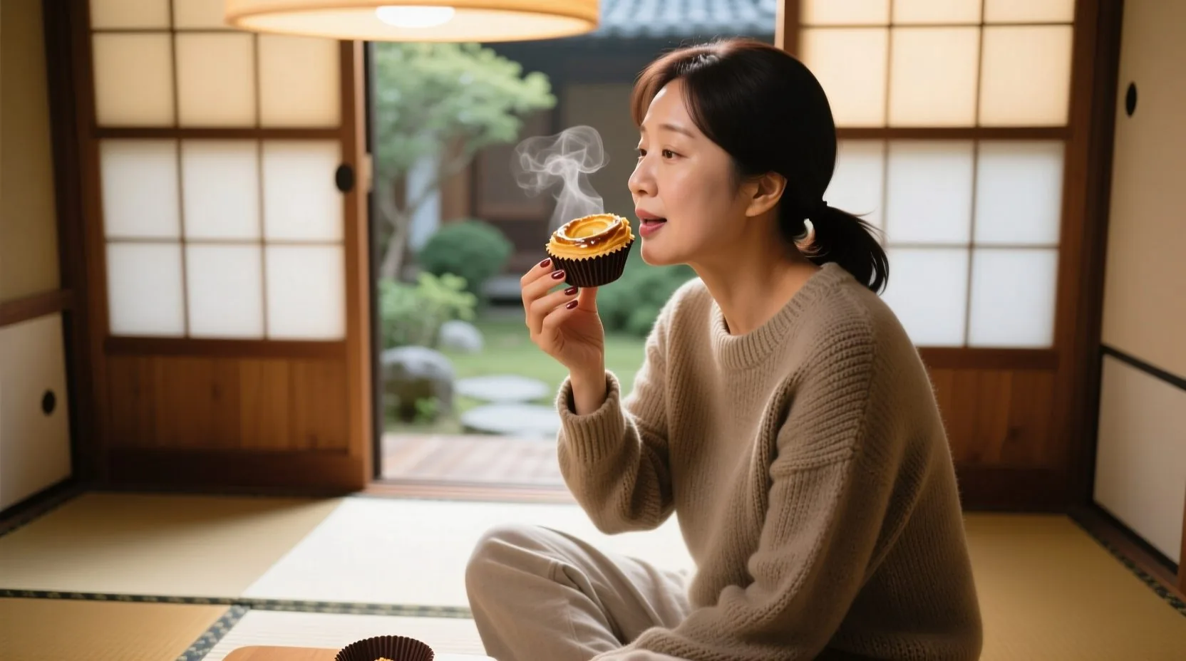냉동실에서 꺼낸 찬 님스를 먹기 전 확인해야 할 것들, 즐기는 장면